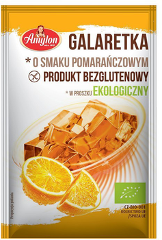 Galaretka o smaku pomarańczowym Amylon Bio Bezglutenowy 40 g (8594006668330)