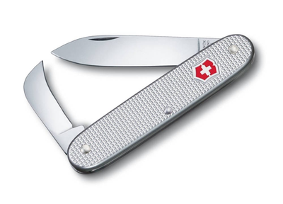 Ніж Victorinox Swiss Army 2 93мм/2функ/рифл/сріблястий