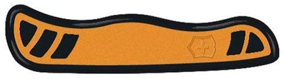 Накладка на нож Victorinox V+ передняя, с логотипом, 111 мм, оранжевая с черным