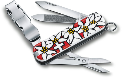 Нож Victorinox NailClip 580 лезвие 65мм/8функ/Edelweiss