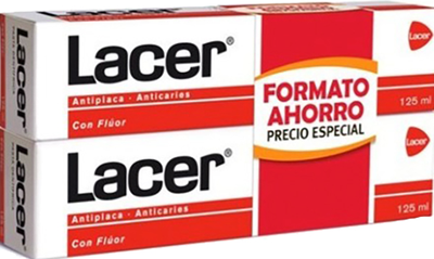 Набор Lacer Toothpaste Antiplaque Anticaries 2x125 мл (8430340026071)