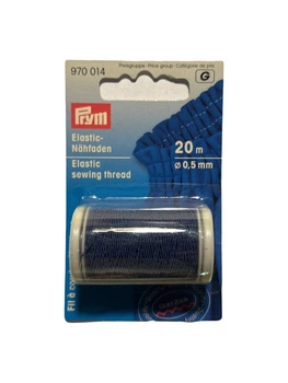Нитка Prym для шиття еластична (синя) 20м