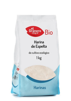 Mąka orkiszowa El Granero Biały Bio C-Gluten 1 kg (8422584048575)