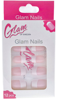 Набір штучних нігтів Glam Of Sweden Nails Fr Manicure Beige 12 шт (7332842800825)