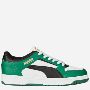 Tenisówki męskie z eko skóry do kostki Puma Rebound Joy Low 38074726 44 (9.5UK) Białe (4065452764906)