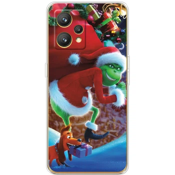 Силиконовый Чехол с Картинкой для Realme 9 Pro Plus Принт (Новогодний, Гринч) (44716-ysm2268)