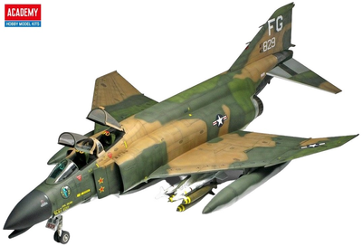 Модель літака Academy F-4C Phantom Vietnam War (8809258921844)