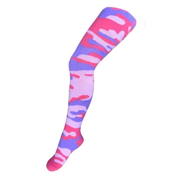 Колготки трикотаж хлопковые с принтом для девочки Be Snazzy RA-028 128-134 см (7-9 years) Розовый
