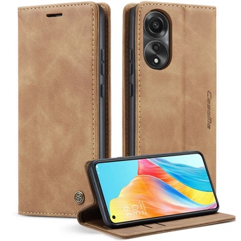 Чохол книжка з магнітом OPPO A78 4G CaseMe Brown (34419-30)