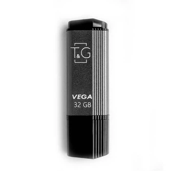 Флеш пам'ять TG 32GB USB2.0 універсальний T&G Vega 121 накопичувач/флешка для зберігання, перенесення та обміну даними Сталевий