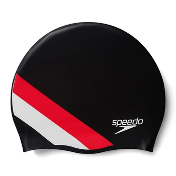 Шапка для плавания Speedo REV MOUD SILC CAP AU черный, красный OSFM 8-0933714662