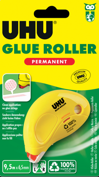 Клей роллер UHU Roller - 6,5мм х 9,5м перманентный без растворителей