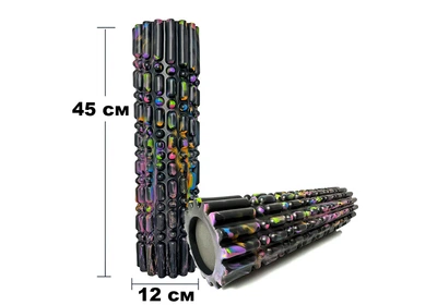 Массажный ролик EasyFit Morze 45 см Черный