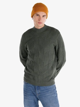 Свитер теплый зимний мужской Colin's CL1065745KHA S Зеленый (8683197894892)