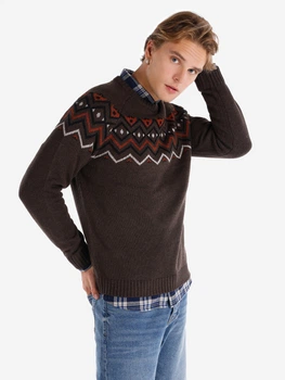 Джемпер мужской Colin's CL1066049-BRW 2XL Brown (8683197897572)
