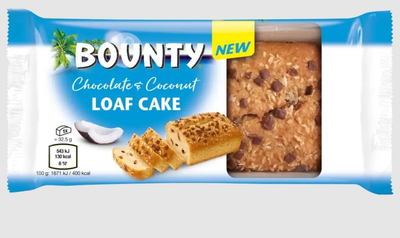 Бисквит Bounty Chocolate & Coconut Loaf Cake 32.5г