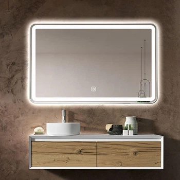 Зеркало DUSEL LED DE-M0065D Silver 120смх75см cенсорное включение+подогрев+часы/темп