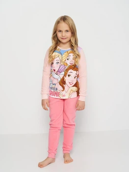 Детская теплая пижама для девочки Disney Princes DIS P 52 04 A041 W POLAR 92 см Светло-Розовая (5904009108758)