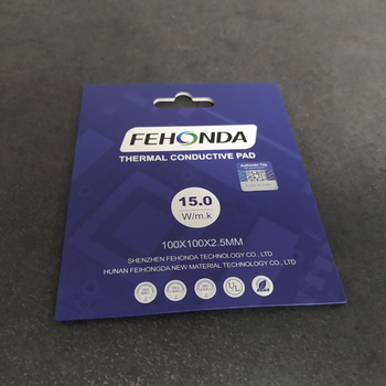 Термопрокладка Fehonda 100x100x2.5mm (15W/m*k) (18668)
