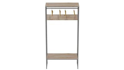 Вешалка напольная модульная Ferrum-decor Трелис 14 180x90x38 серый ДСП Дуб Сан-Марино 16мм (FRD-104356)