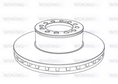 Тормозной диск WOKING (NSA1046.20)