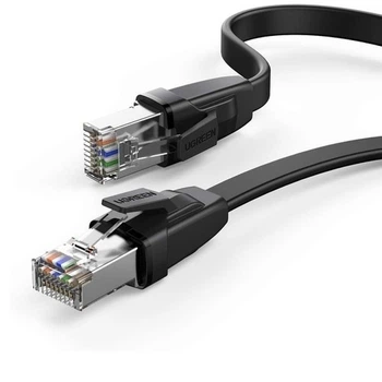 Высокоскоростной интернет кабель RJ45 Ethernet Ugreen плоский Lan сетевой кабель 0.5 м 40 Гбит/с (YM838)