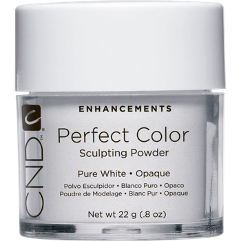 Белая акриловая пудра CND Perfect Color Pure White 22 г
