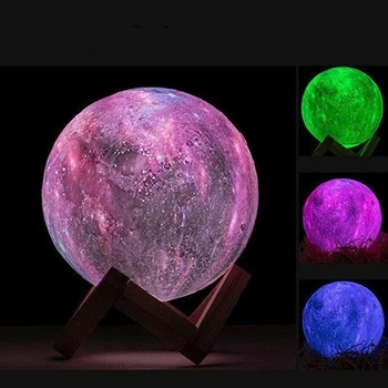 Светильник лампа 3D космос Moon-light / Ночник луна
