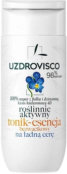 Активна тонізуюча есенція Uzdrovisco Фіалка без рослин для красивого кольору обличчя 150 мл (5903178701197)
