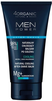 Balsam po goleniu 4organic Men Power naturalny chłodzący Cooling 150 ml (5904181931168)