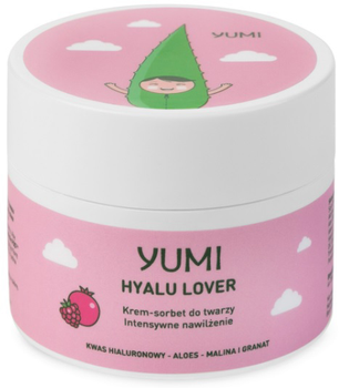 Krem-sorbet do twarzy Yumi Hyalu Lover intensywnie nawilżający Malina-Granat 50 ml (5902693164012)