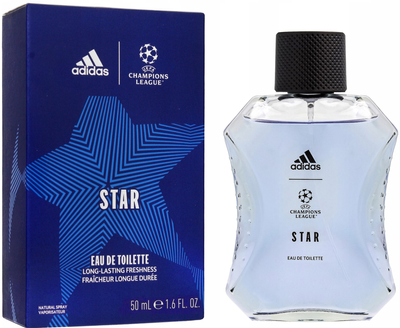 Туалетна вода для чоловіків Adidas UEFA Champions League 10 Star Edition 50 мл (3616304693649)