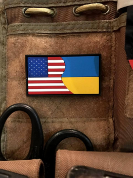 Патч \ шеврон "Флаг США-Украина"