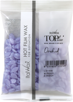 Плівковий віск для депіляції ItalWax Top Formula Орхідея в гранулах 100 г (8032835187283)