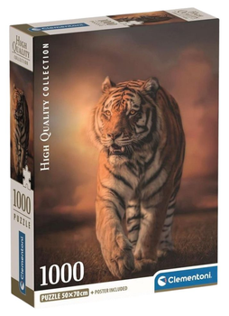 Puzzle Clementoni Compact Tiger 1000 elementów (8005125397730)
