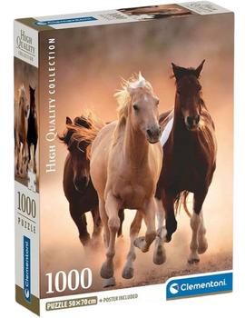 Пазл Clementoni Compact Running Horses 1000 елементів (8005125397716)