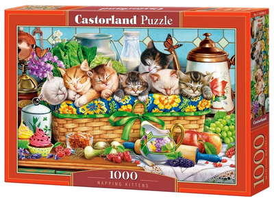 Puzzle Castorland Spiące kotki Napping Kittens 1000 elementów (5904438105069)