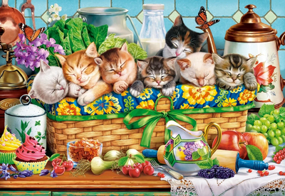 Puzzle Castorland Spiące kotki Napping Kittens 1000 elementów (5904438105069)