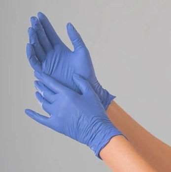 Перчатки нитриловые без талька Mercator Medical, размер М, 1 пара
