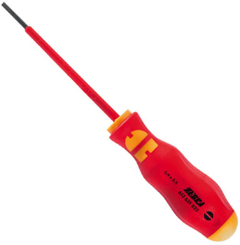 Отвертка Wurth шлицевая VDE 0.6х3.5х100 ZEBRA (0613631035)