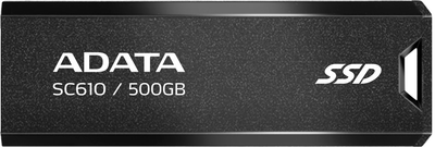 Dysk SSD ADATA SC610 500GB USB 3.2 Type-A 3D NAND TLC (SC610-500G-CBK/RD)