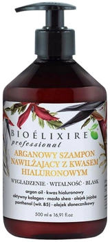 Szampon do nawilżania włosów Bioélixire Professional Arganowy z kwasem hialuronowym 500 ml (5903829094807)