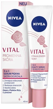 Сироватка для обличчя piękna Nivea Vital Сяюча шкіра 3 в 1 40 мл (4005900706614)