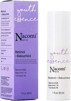 Serum do twarzy Nacomi Next Level Retinol 0.35% + Bakuchiol 1% przeciwstarzeniowe 30 ml (5902539714364)