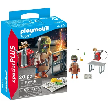 Ігровий набір Playmobil City Life Зварювальник з обладнанням (4008789705976)