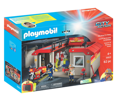Ігровий набір Playmobil City Action Переносна пожежна станція Take Along Fire Station Set (4008789056634)