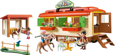 Zestaw do zabawy Playmobil Country Pony Shelter with Mobile Home (4008789705105)