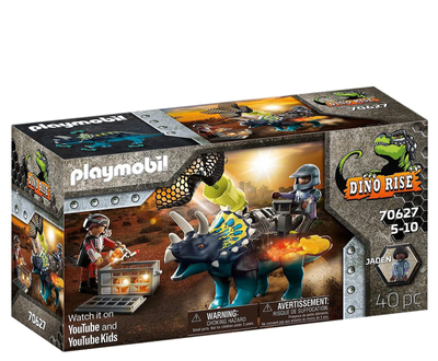 Zestaw do zabawy Playmobil Dino Rise Triceratops Battle for the Legendary Stones (70627) (4008789706270)