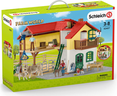 Zestaw do zabawy Schleich Farm World Domek wiejski ze stajnią i zwierzętami (4059433572987)
