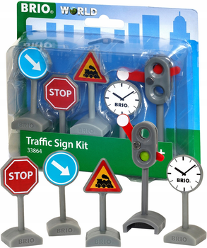 Zestaw do zabawy Brio World Traffic Sign Kit for Railway 5 szt (7312350338645)